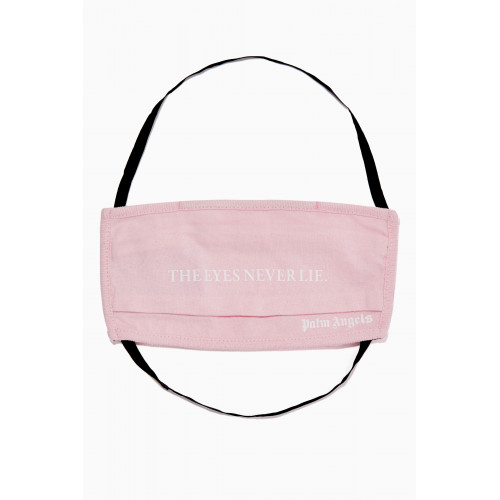 Palm Angels - "The Eyes Never Lie" Face Mask in Cotton Pink