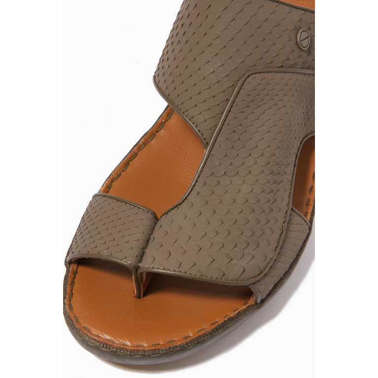 Private Collection - Najdy Fermer Sandals in Python Leather Grey