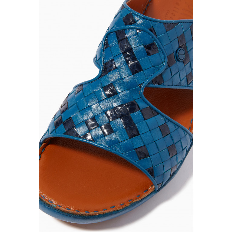 Private Collection - Peninsula Treece Sandals in Karung Snakeskin & Softcalf