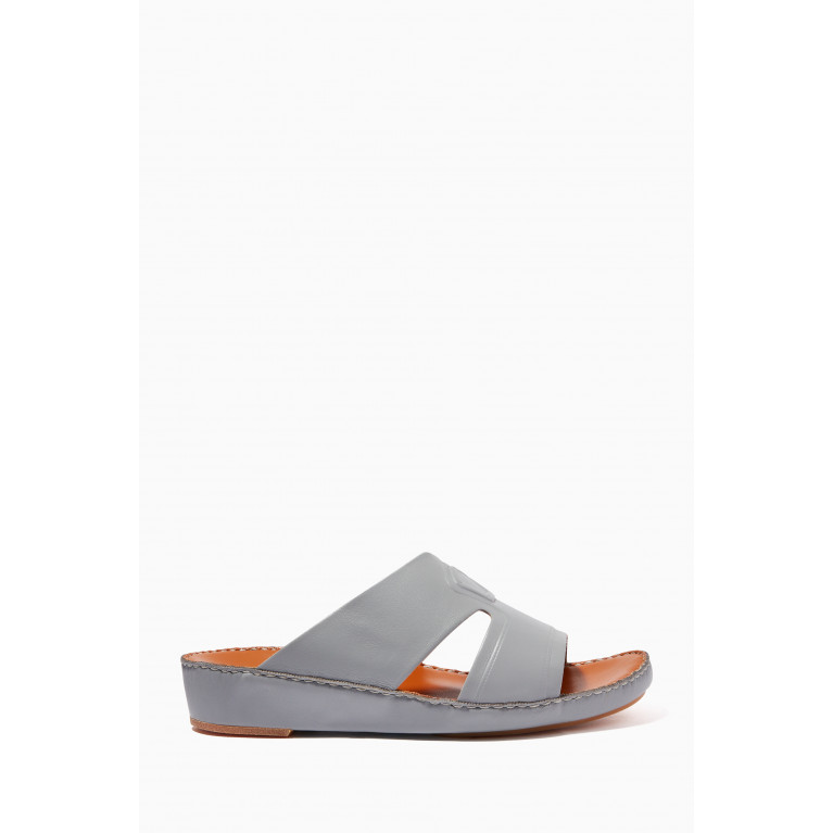 Private Collection - Peninsula Sandals in Softcalf Leather Grey