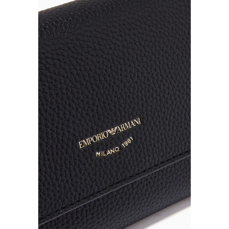 Emporio Armani - Continental Wallet in Deer Printed Faux Leather