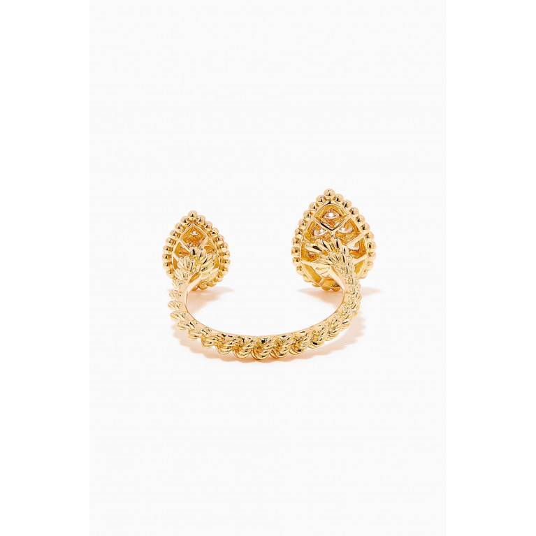 Boucheron - Serpent Bohème Double Motif Diamond Ring in 18kt Yellow Gold