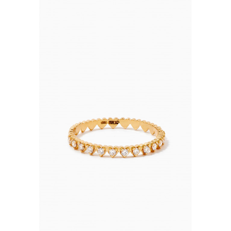 MKS Jewellery - Love Always Halfsy Diamond Ring in 18kt Gold