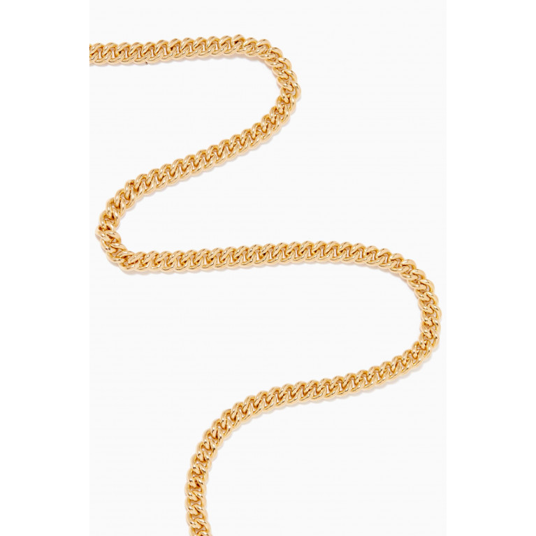 Laura Lombardi - Curb Chain Necklace with 14kt Gold Plating