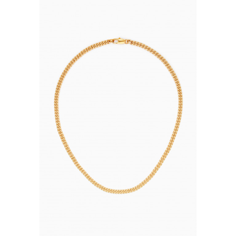 Laura Lombardi - Curb Chain Necklace with 14kt Gold Plating