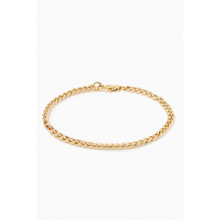 Laura Lombardi - Curb Chain Bracelet with 14kt Gold Plating