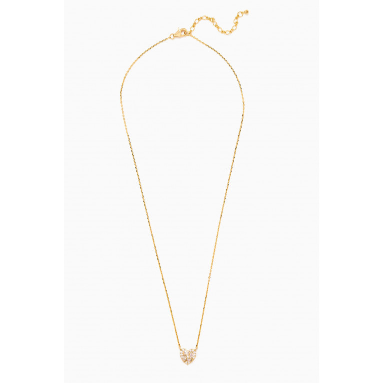 Tai Jewelry - Heart Pendant with CZ Stone Necklace
