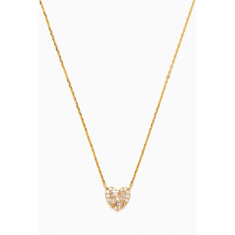 Tai Jewelry - Heart Pendant with CZ Stone Necklace