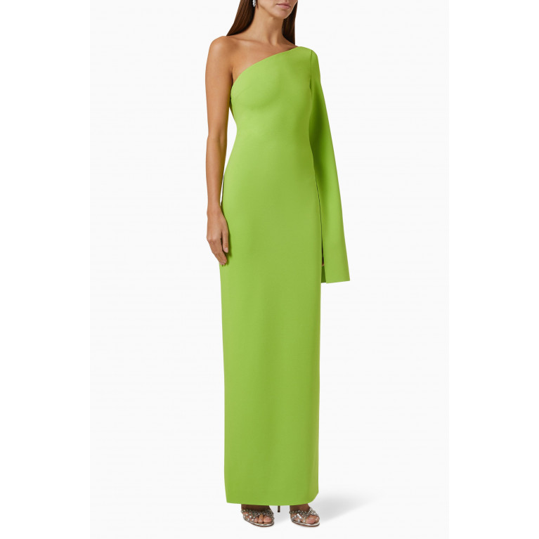 Solace London - Callie Maxi Dress in Stretch-crepe Green
