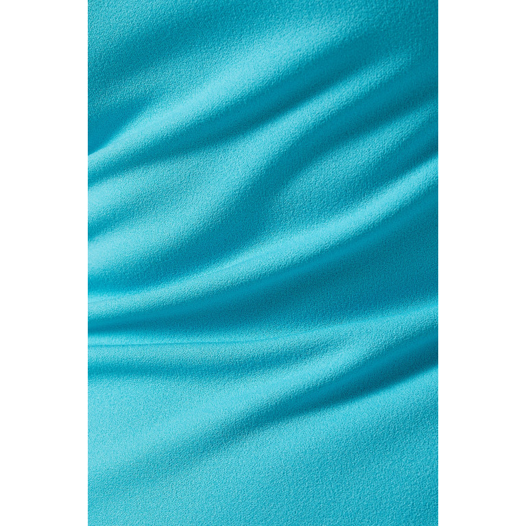 Solace London - Callie Maxi Dress in Stretch-crepe Blue