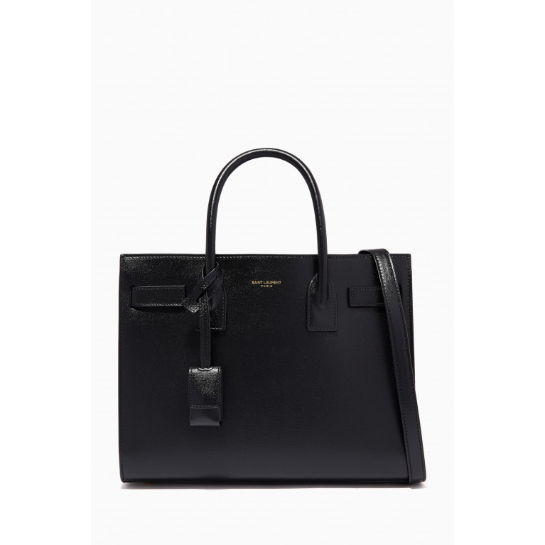 Saint Laurent - Baby Day Tote in Grained Leather Black