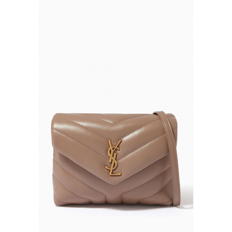 Saint Laurent - Loulou Toy Bag in Y-quilted Leather Neutral