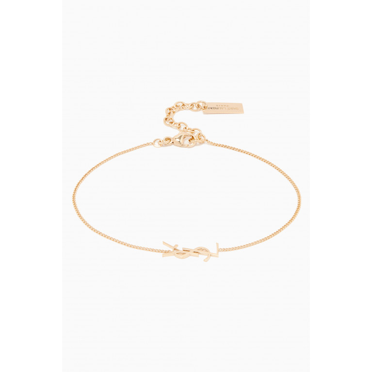 Saint Laurent - Charm Bracelet in Gold Brass Gold