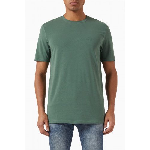 Armani - Circle Logo T-shirt in Cotton Green