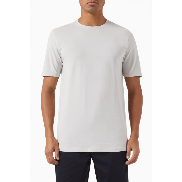Armani - Circle Logo T-shirt in Cotton Grey