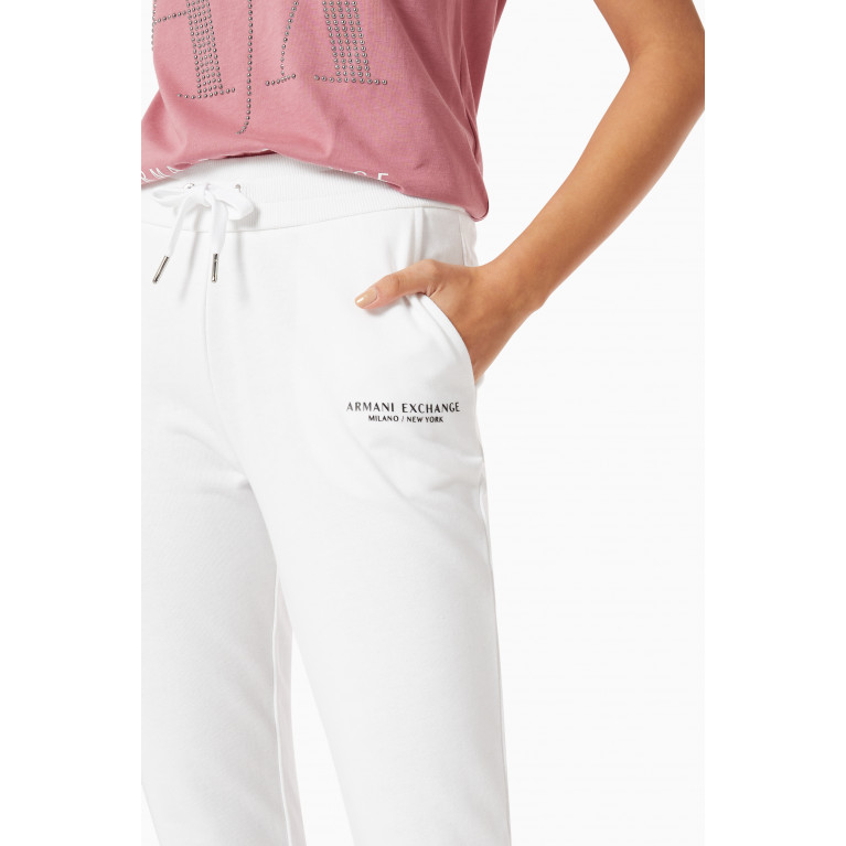 Armani Exchange - Logo Sweatpants in Cotton Terry