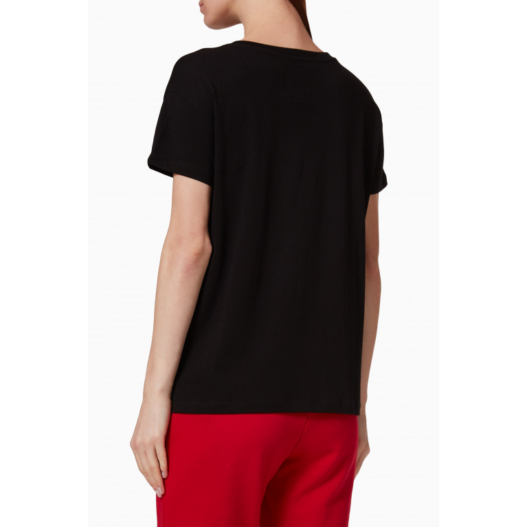 Armani Exchange - Icon Logo Stud Cotton T-shirt Black