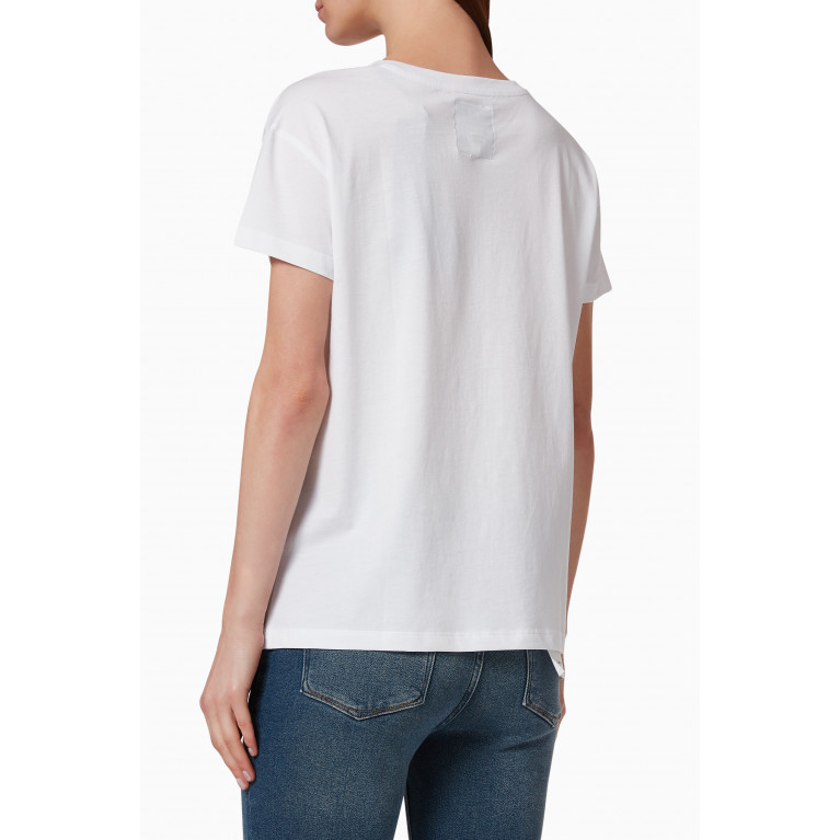 Armani Exchange - Icon Logo Stud Cotton T-shirt White