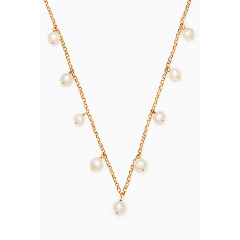 M's Gems - Luna Pearl Necklace in 18kt Gold
