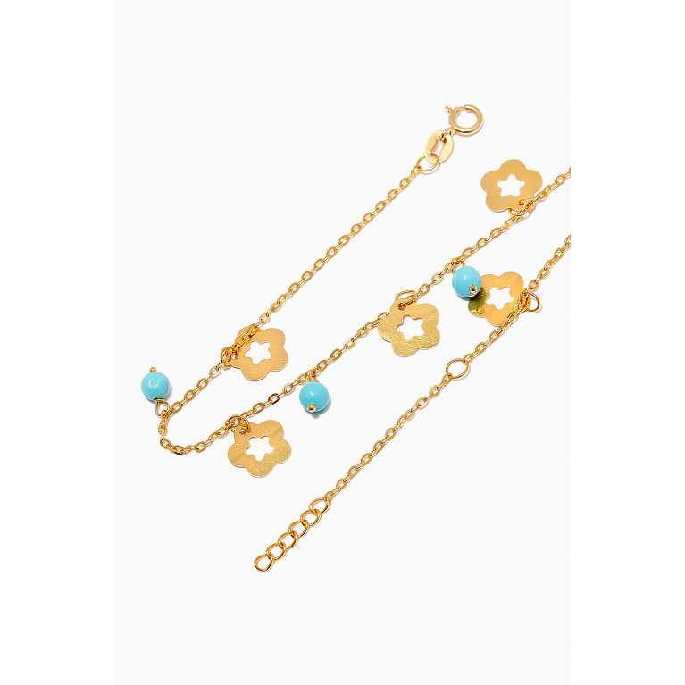 M's Gems - Zahra Charm Bracelet in 18kt Gold