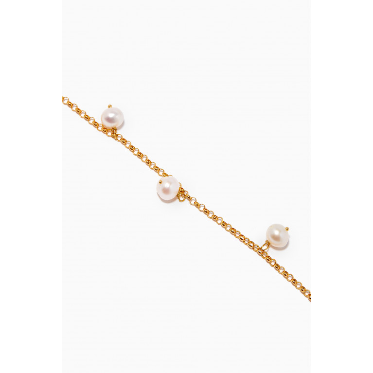 M's Gems - Luna Pearl Bracelet in 18kt Gold