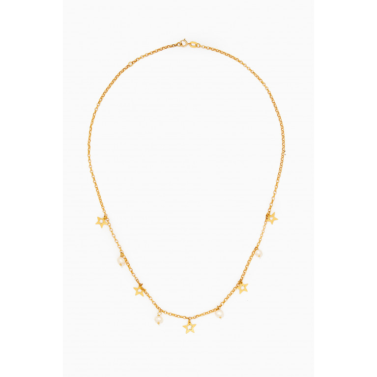 M's Gems - Najma Charm Necklace in 18kt Gold