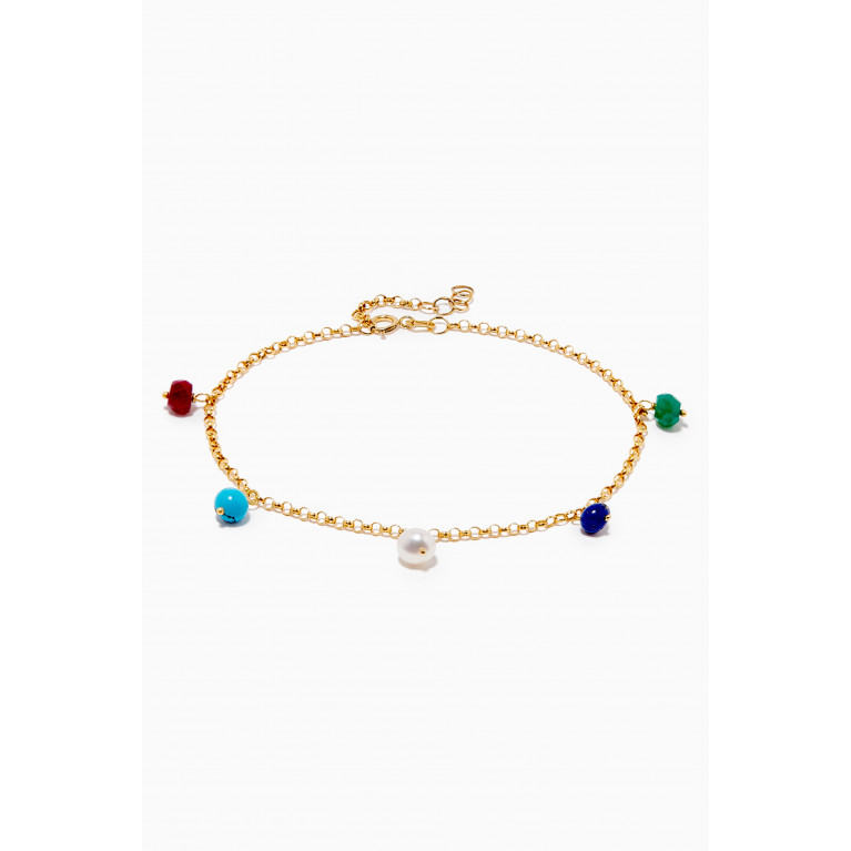 M's Gems - Zahaa Charm Bracelet in 18kt Gold