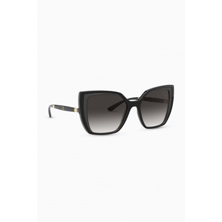 Dolce & Gabbana - Line Cat-Eye Sunglasses in Nylon Fiber