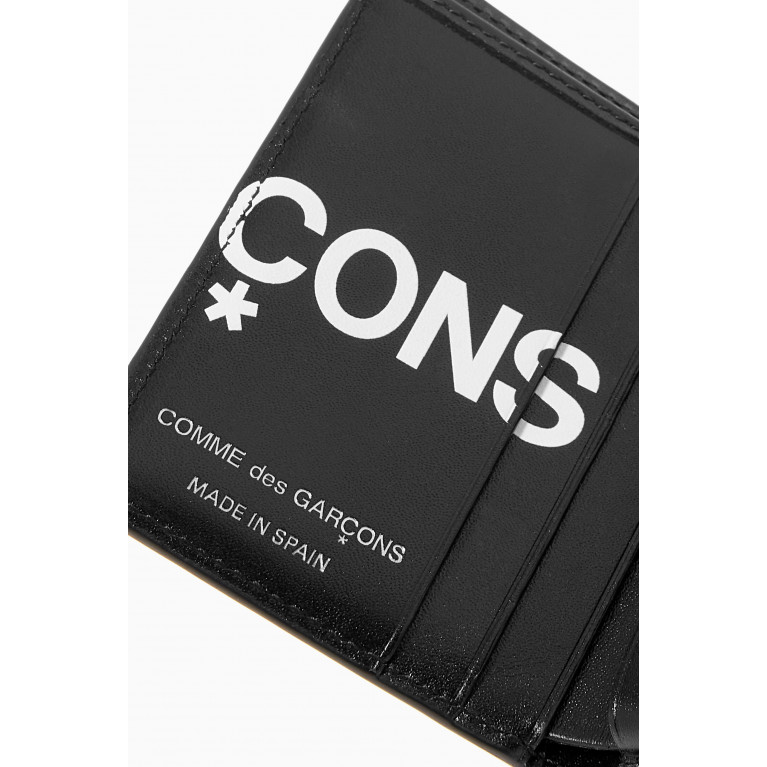 Comme des Garçons - Huge Logo Wallet in Leather Black