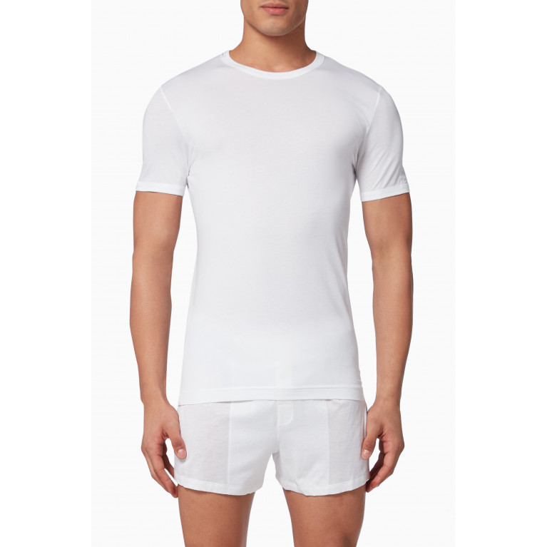 Dolce & Gabbana - Logo Patch Jersey T-Shirt White