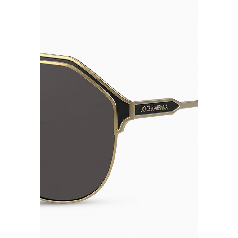 Dolce & Gabbana - Miami Aviator Sunglasses in Metal