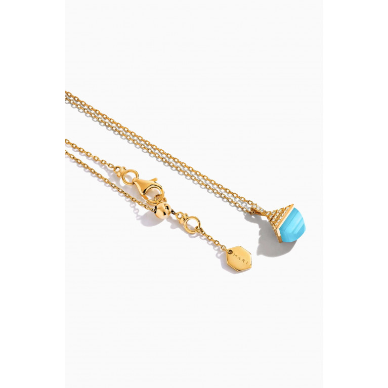 Marli - Cleo Rev Mini Diamond Pendant Necklace in 18kt Yellow Gold