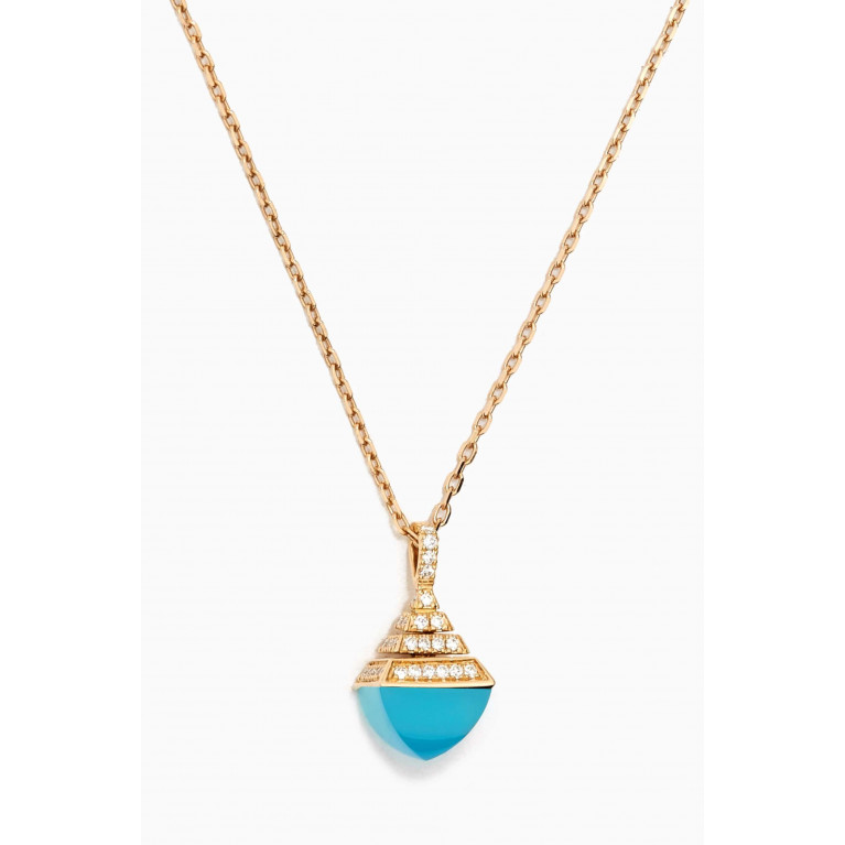 Marli - Cleo Rev Mini Diamond Pendant Necklace in 18kt Yellow Gold