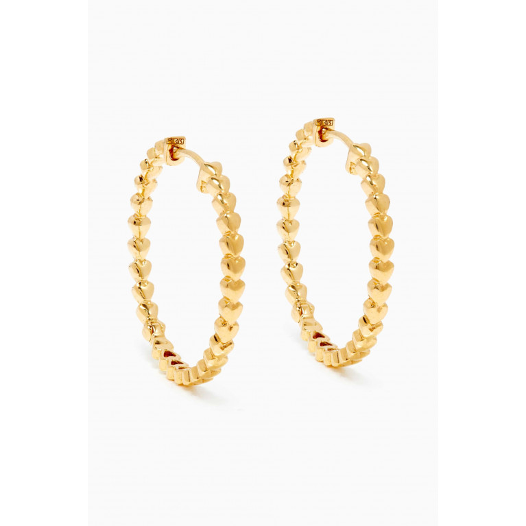MKS Jewellery - Love Always Earrings in 18kt Yellow Gold