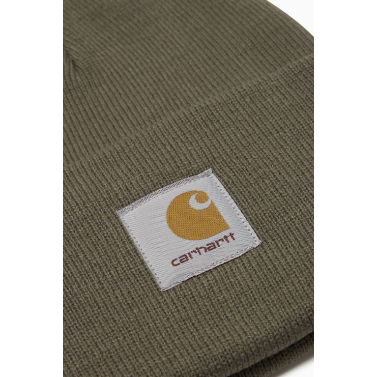 Carhartt WIP - Logo Beanie in Rib Knit Green