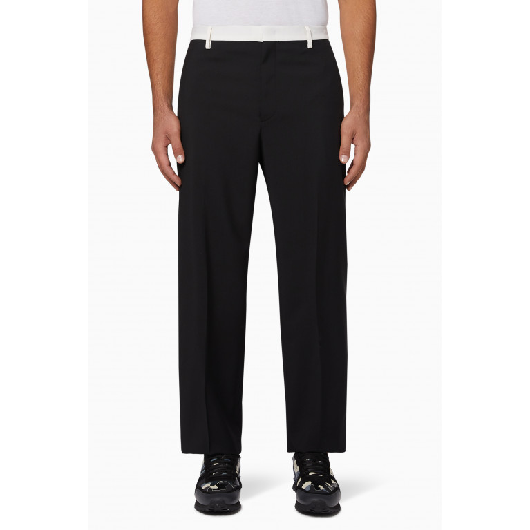 Valentino - Striped Slim-Fit Mohair Wool Pants