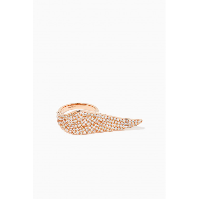 Garrard - Wings Classic Large Ring in 18kt Rose Gold