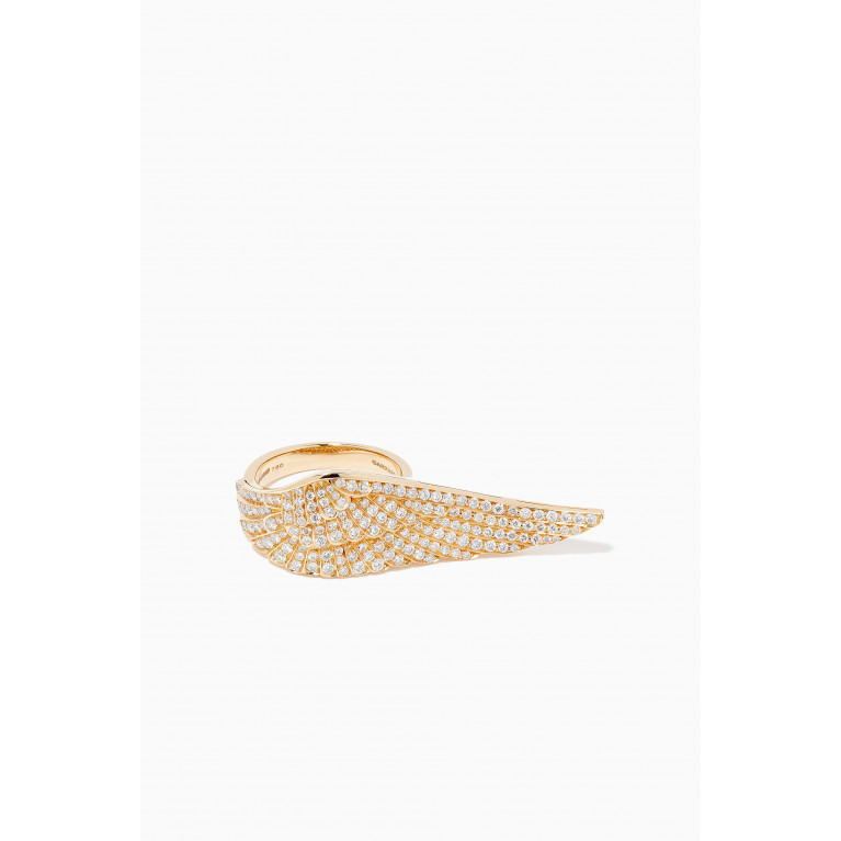Garrard - Wings Classic Large Ring in 18kt Yellow Gold