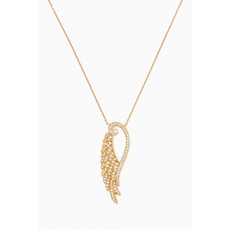 Garrard - Wings Embrace Pendant Necklace in 18kt Yellow Gold