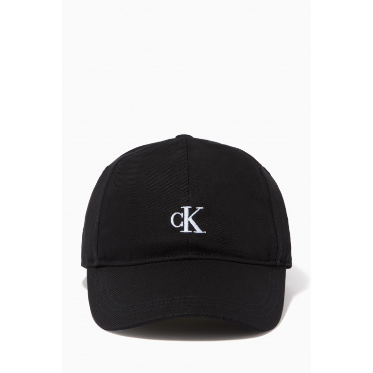 Calvin Klein - Monogram Cap in Cotton Twill Black