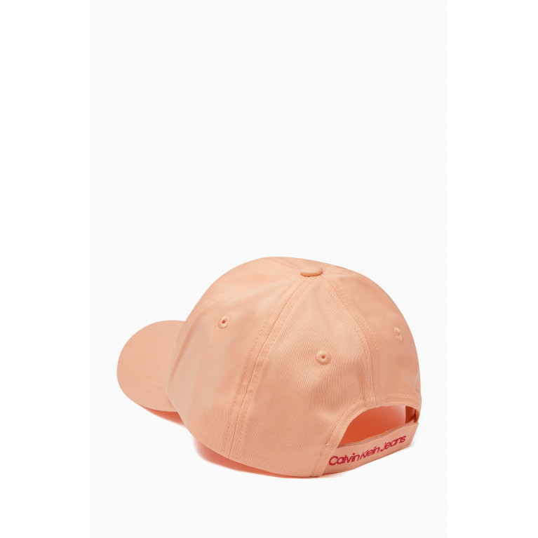 Calvin Klein - Monogram Cap in Cotton Twill Orange