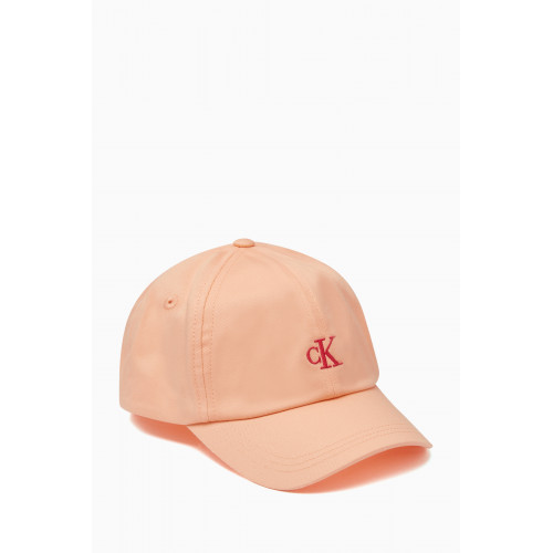 Calvin Klein - Monogram Cap in Cotton Twill Orange