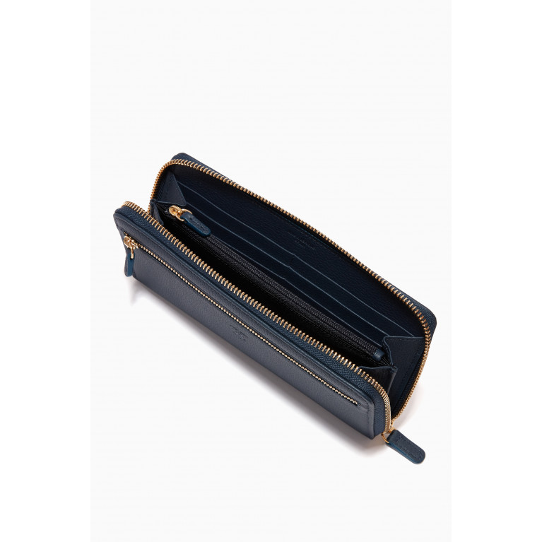 MONTROI - Heron Zipped Travel Wallet in Leather