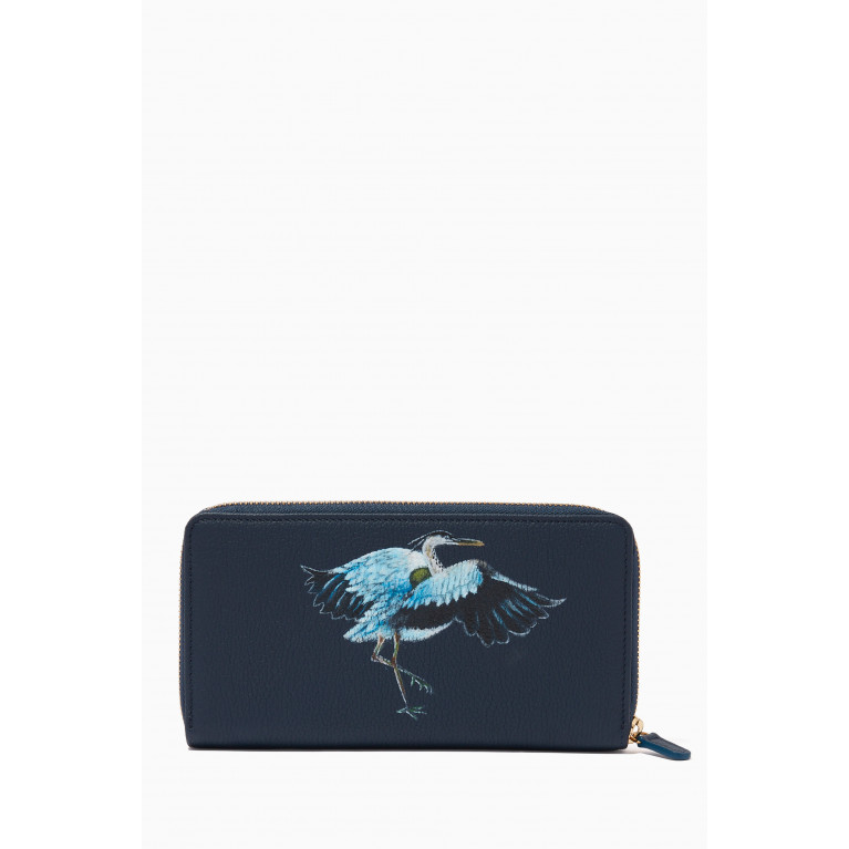 MONTROI - Heron Zipped Travel Wallet in Leather