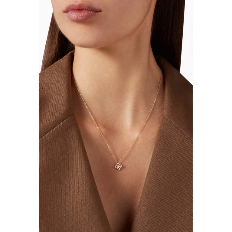 David Yurman - Venetian Quatrefoil® Diamond Necklace in 18kt Yellow Gold