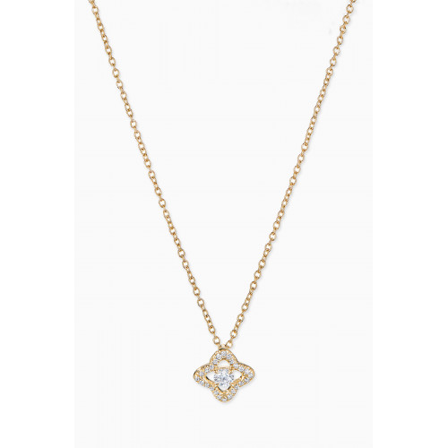 David Yurman - Venetian Quatrefoil® Diamond Necklace in 18kt Yellow Gold