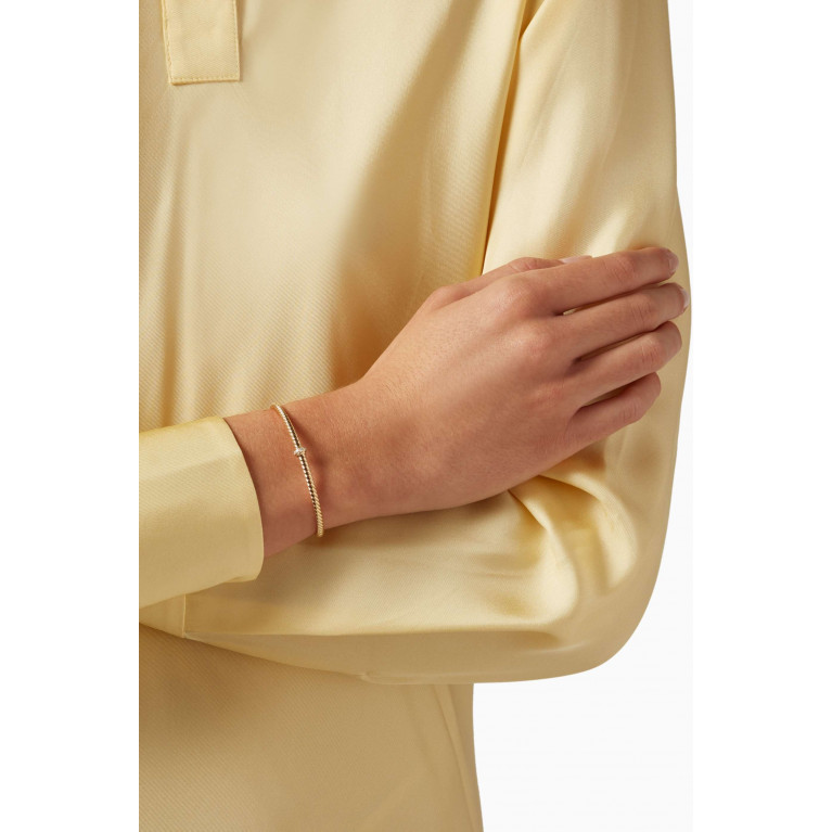 David Yurman - Renaissance® Diamond Center Station Bracelet in 18kt Yellow Gold, 3mm