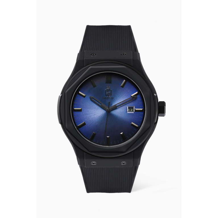Saatchi - Silicon Strap Japanese Quartz Watch Blue