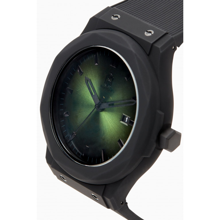 Saatchi - Silicon Strap Japanese Quartz Watch Green