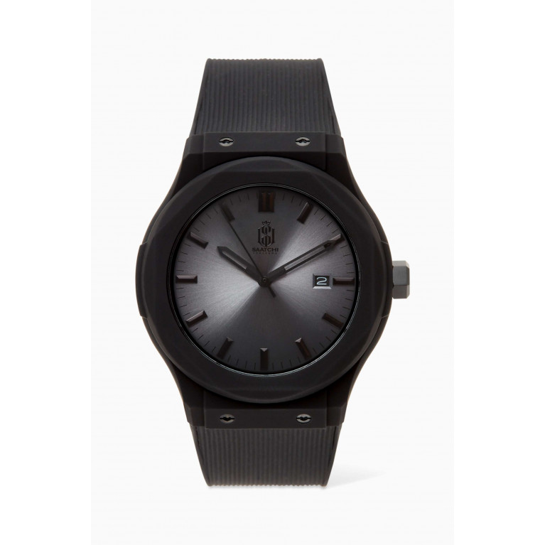 Saatchi - Silicon Strap Japanese Quartz Watch Grey